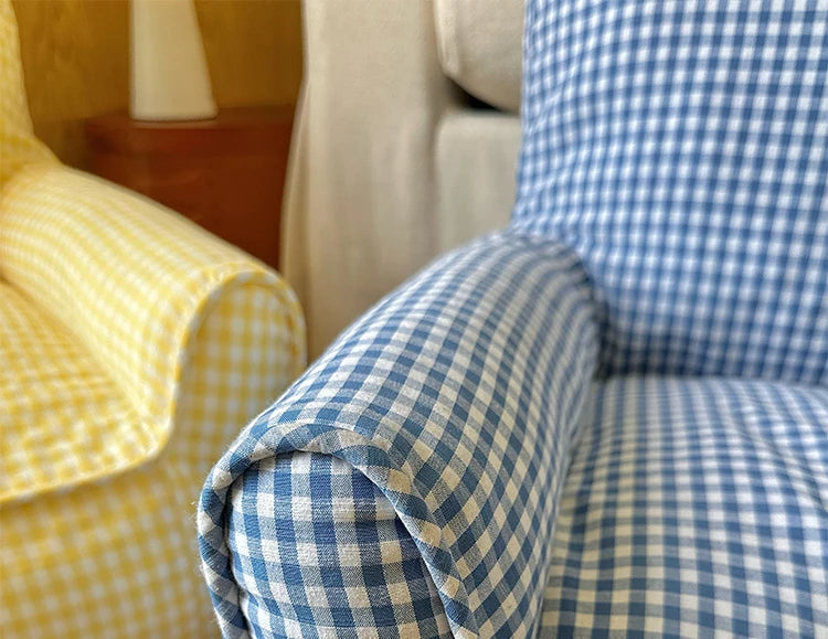 Blue and Yellow resting cat lounge - Luxe