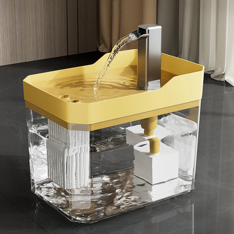 Hot transparent pet water dispenser plug-in automatic water drinker circulating and flowing out water smoothly pet water drinker