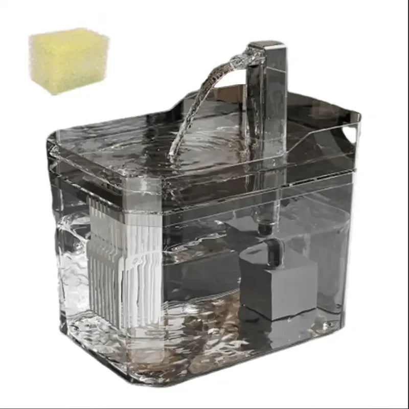 Hot transparent pet water dispenser plug-in automatic water drinker circulating and flowing out water smoothly pet water drinker