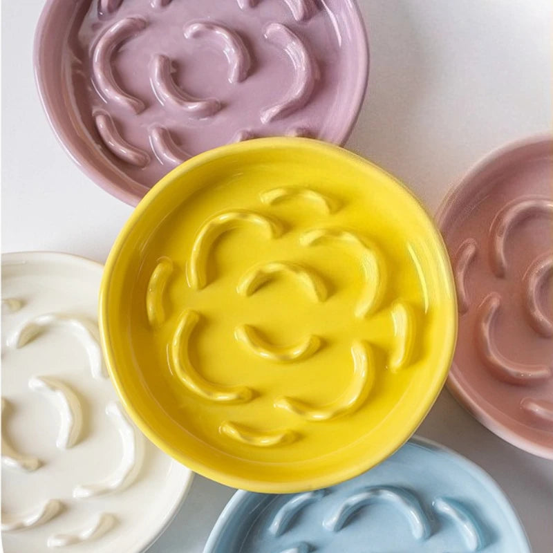 Ceramic Slow Food Bowl - Soft Pastels