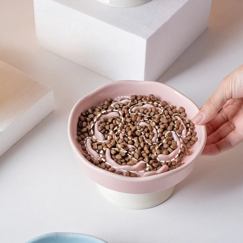 Ceramic Slow Food Bowl - Soft Pastels