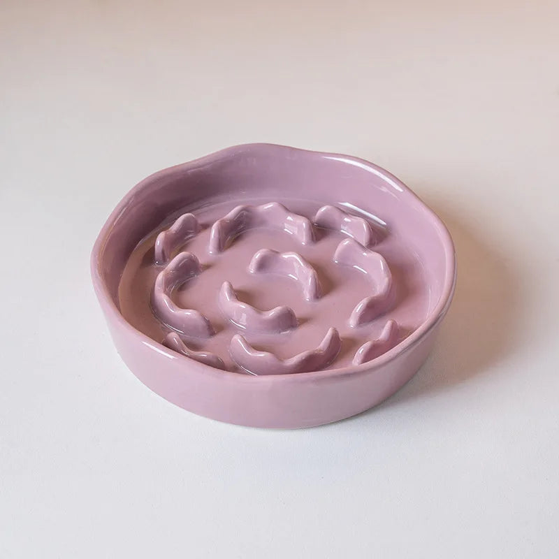 Ceramic Slow Food Bowl - Soft Pastels