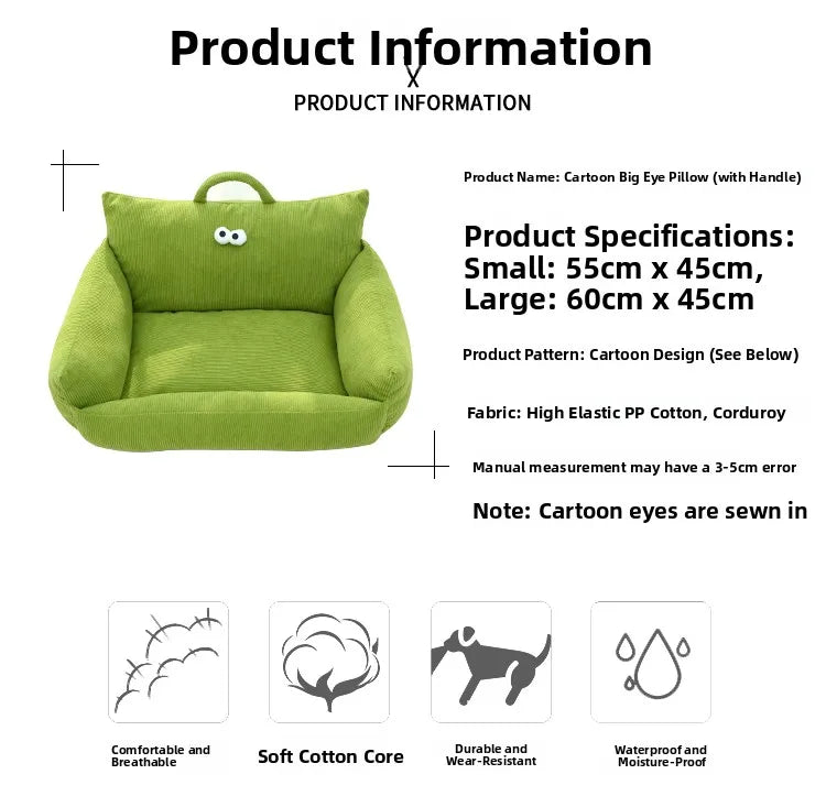 Funny Googly Eyes Cat Bed - New!
